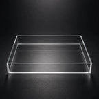 Bandeja Decorativa Transparente Acrílico Para Uso Diversos