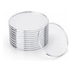 Base De Acrilico Redondo 5cm Para Biscuit E Artesanato 50 Un Acrílico Cristal