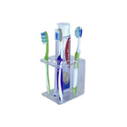 Suporte Para Escova e Creme Dental de Acrílico Cristal Porta Escovas