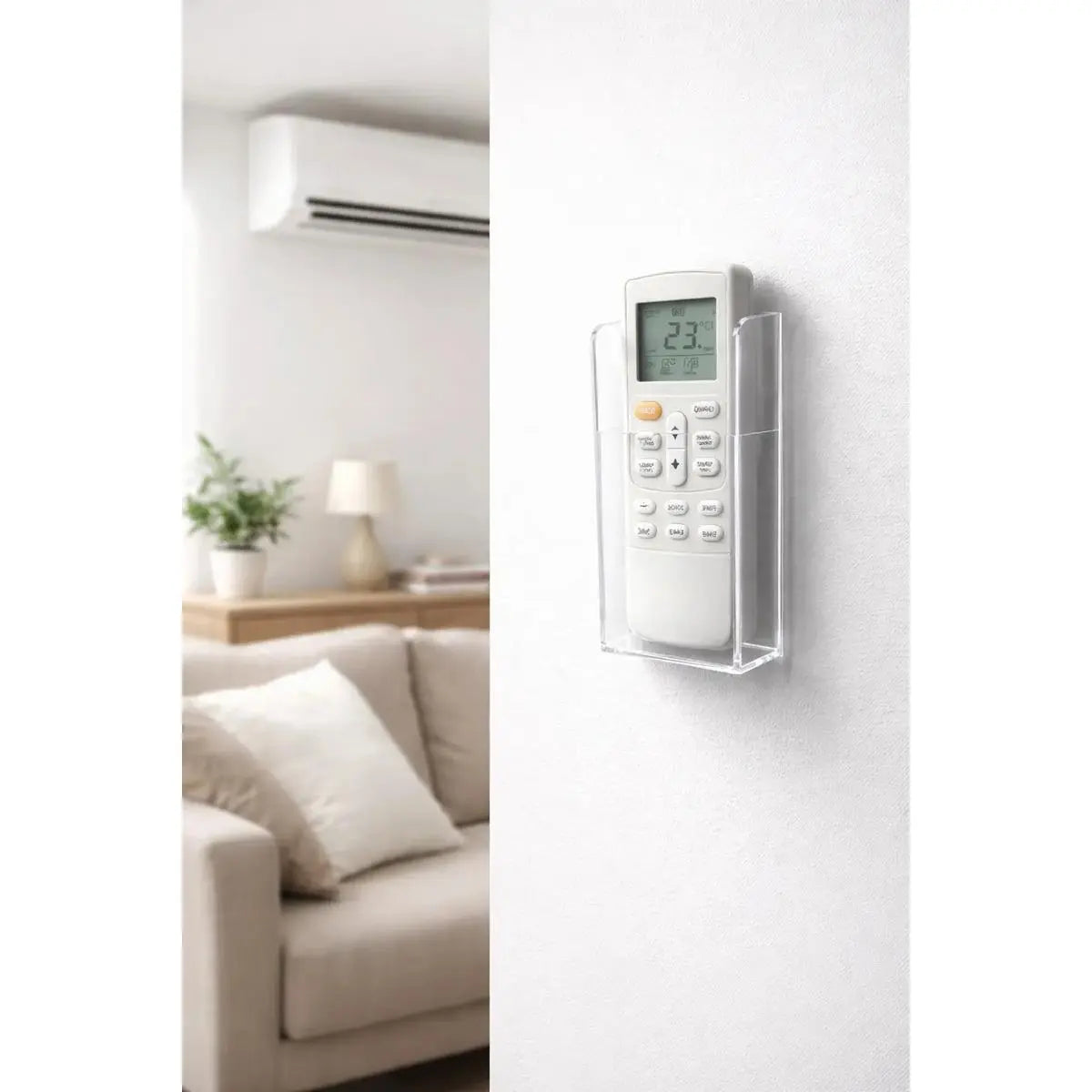 Suporte Elegante Porta Controle Remoto Parede Acrílico