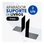 Aparador Suporte Organizador Apoio De Livros Acrílico Kit 2