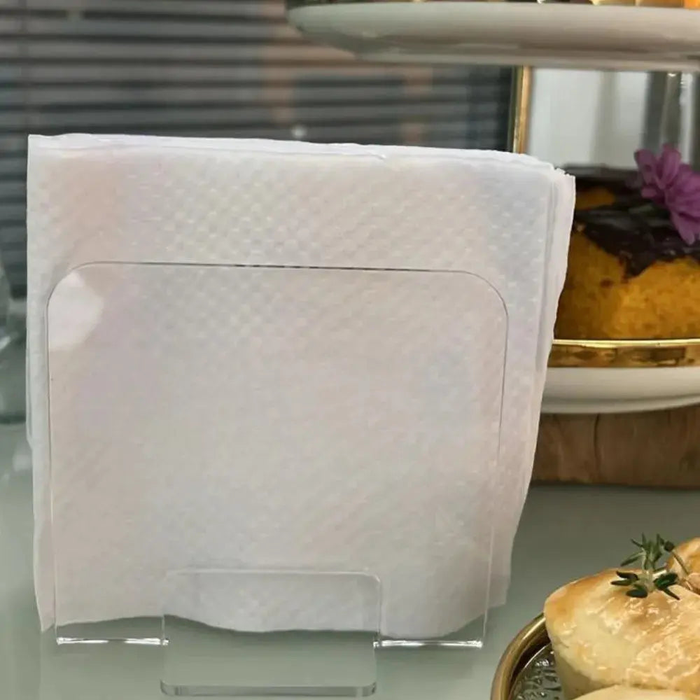Porta Guardanapo De Mesa Em Acrílico Transparente Moderno