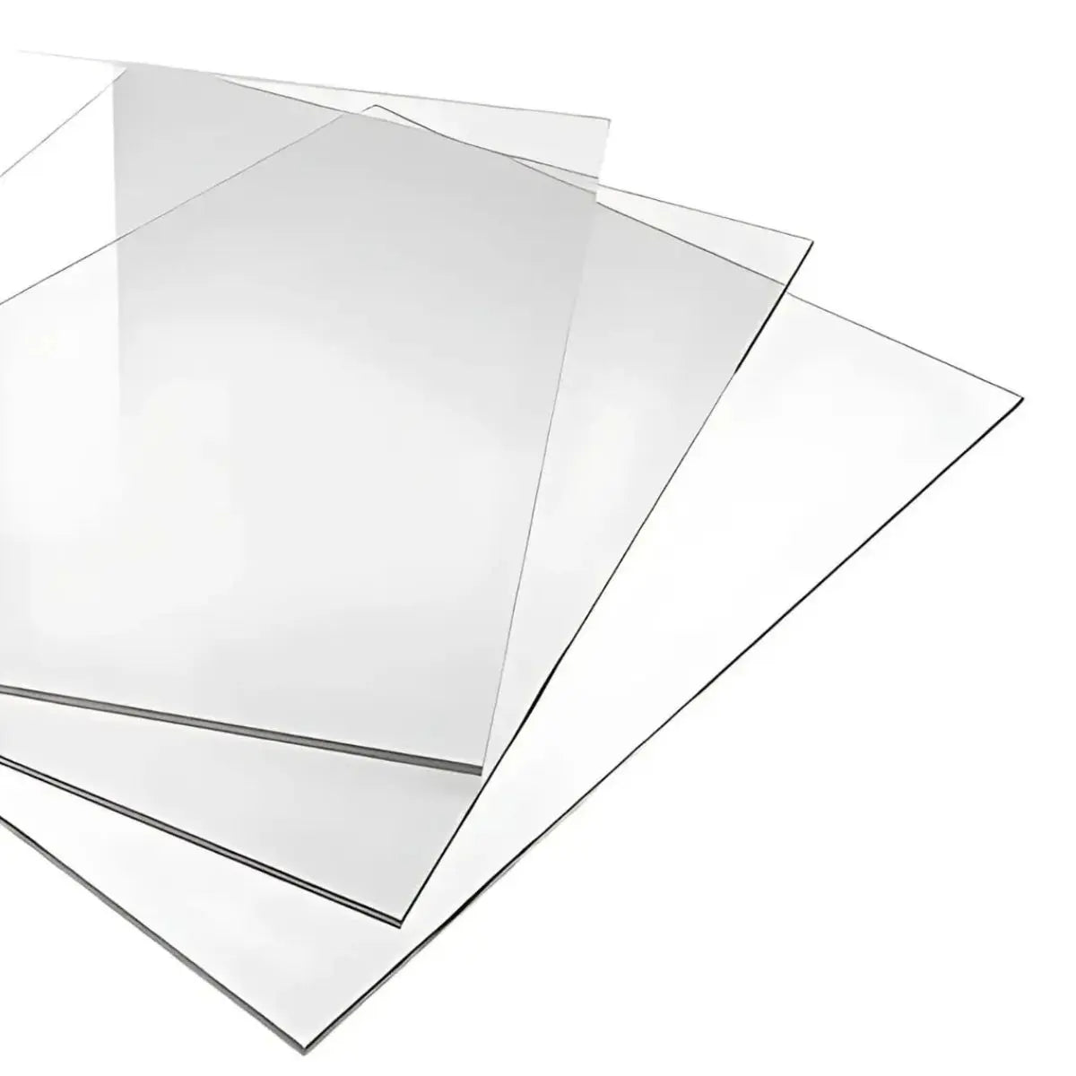 Chapa de Acrílico Transparente Branca Preta Acabamentos Decoração Artesanato 10cm a 50cm