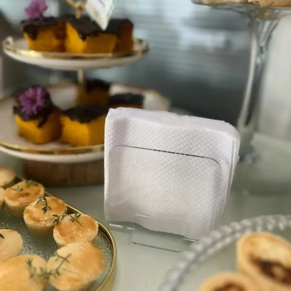 Porta Guardanapo De Mesa Em Acrílico Transparente Moderno