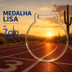 Medalha Acrílico Cristal Redonda Lisa Kit 30 Un 7cm 3mm
