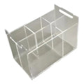 Porta Talher Acrílico 5 Divisórias Organizador De Mesa