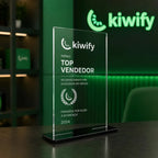 Kit 5 Troféus Em Acrílico Liso Para Personalização