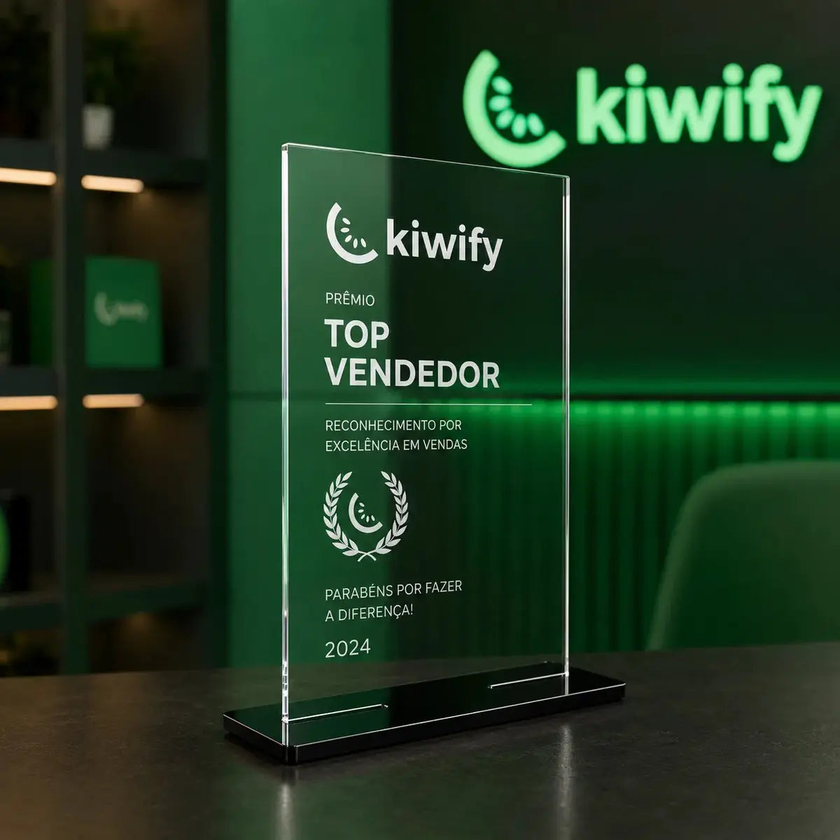 Kit 5 Troféus Em Acrílico Liso Para Personalização