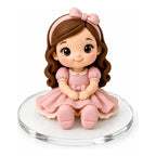 Base De Acrilico Redondo 5cm Para Biscuit E Artesanato 50 Un Acrílico Cristal