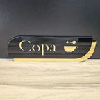 Placa De Sinalização Em Acrílico Espelhado Copa