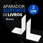 Aparador Suporte Organizador Apoio De Livros Acrílico Kit 2