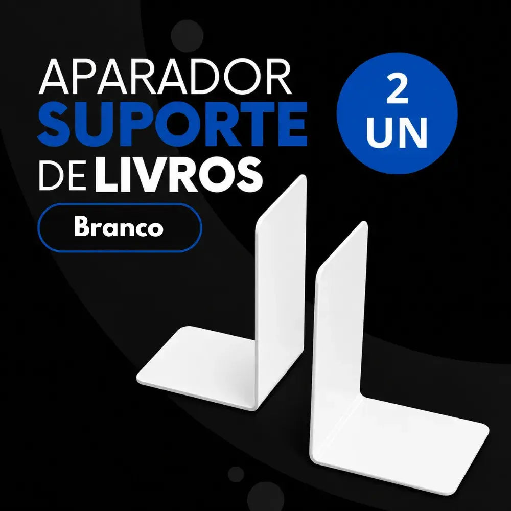 Aparador Suporte Organizador Apoio De Livros Acrílico Kit 2