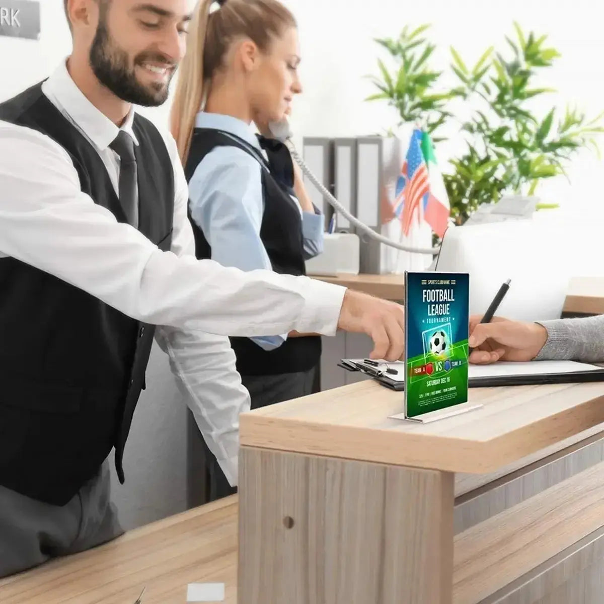 Display T 15x21 A5 Acrílico Premium Balcão (unidade)