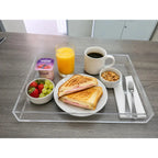 Bandeja Decorativa Transparente Acrílico Para Uso Diversos